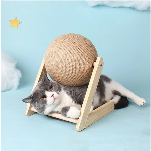 Sisal Scratcher Cat Ball Toy