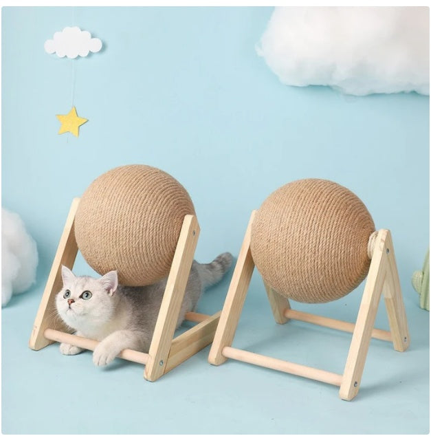 Sisal Scratcher Cat Ball Toy