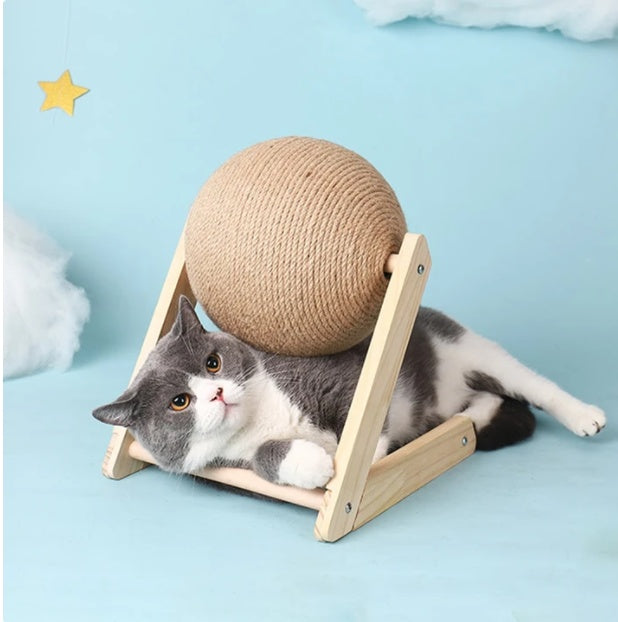 Sisal Scratcher Cat Ball Toy