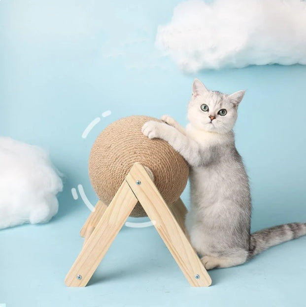 Sisal Scratcher Cat Ball Toy