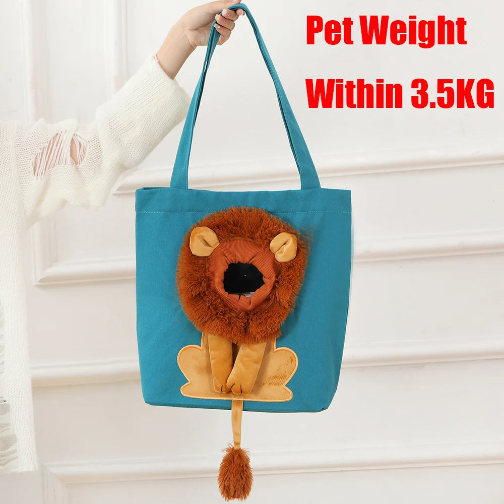 Pet Carriers Lion Design Breathable Bag