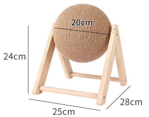 Sisal Scratcher Cat Ball Toy