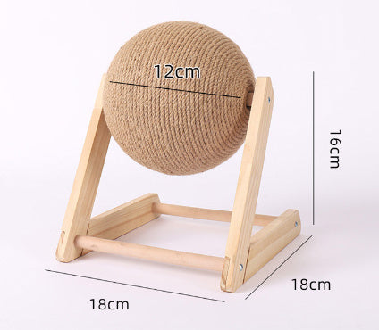 Sisal Scratcher Cat Ball Toy